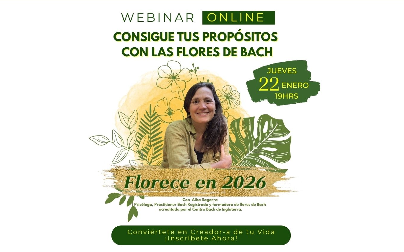 consigue tus propósitos en 2026 con las flores de Bach